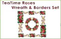 TeaTime Roses - Wreath & Borders Set