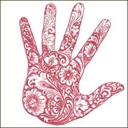Enchanted Floral Palm