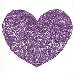 Lacy Heart Lace