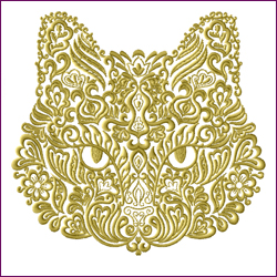 Ornamental Cat Face