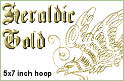 Heraldic Gold 5" x 7" hoop