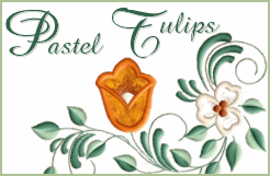 Pastel Tulips Applique