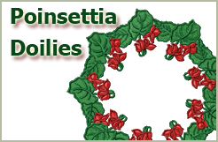 Poinsettia Doilies