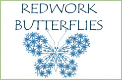 Redwork Butterflies