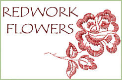 Redwork Floral