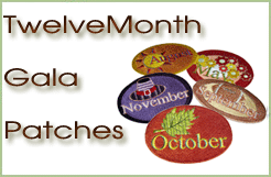 Twelve Months Gala Patches