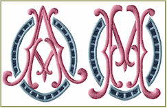 Arch Cutwork Monograms