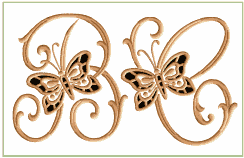 Cutwork Butterflies Font