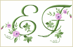 Elegant Floral Initials