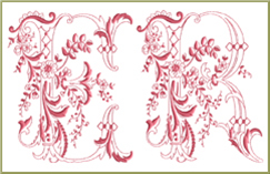 Enlaced Romance Initials