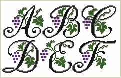 Grapes XS Alphabet Small