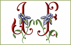 Iris Initials Alphabet