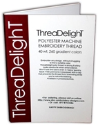 ThreaDelight Embroidery Threads Color Card