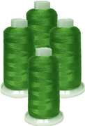 ThreaDelight Polyester 4 Spools Green Spring 40WT