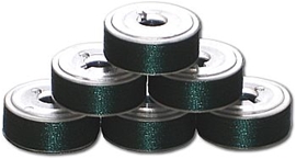 144 L Size Pre-Wound Plastic Sided Bobbins - Jade DK (P699)