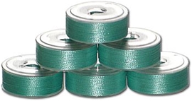 72 L Size Pre-Wound Plastic Sided Bobbins - Jade LT (P697)