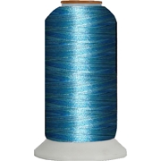 Variegated Embroidery Thread Cone Green & Blue M107