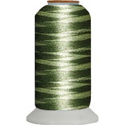 Variegated Embroidery Thread Cone Greens M108