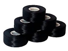 144 Prewound Sideless Bobbins BLACK