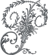 Letter P from Victorian Whitework Font