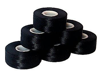 36 Prewound Sideless Bobbins BLACK