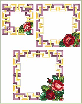 TeaTime Roses - 3 Napkins Set