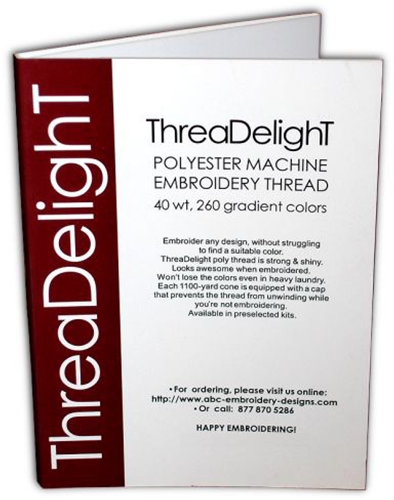 ThreaDelight Embroidery Threads Color Card