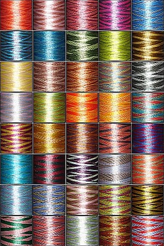 Variegated Polyester Embroidery Threads Kit 40 colors