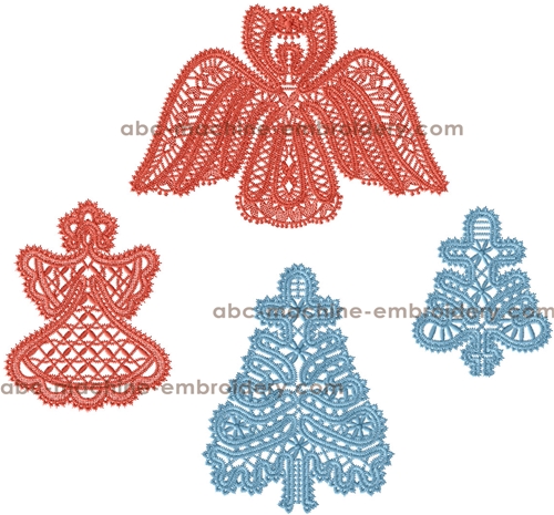Christmas Lace Decorations