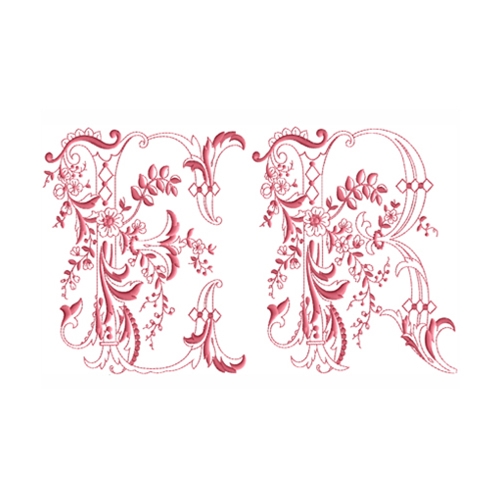 Enlaced Romance Initials