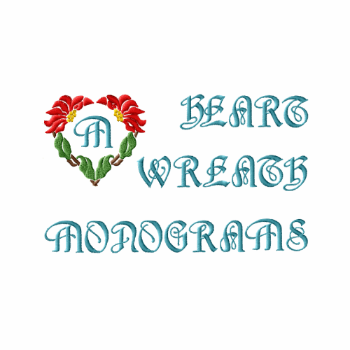 Heart Wreath Monogram