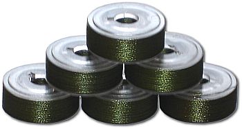 72 L Size Pre-Wound Plastic Sided Bobbins - Avocado Green (P740)