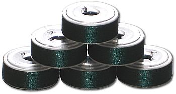 72 L Size Pre-Wound Plastic Sided Bobbins - Jade DK (P699)