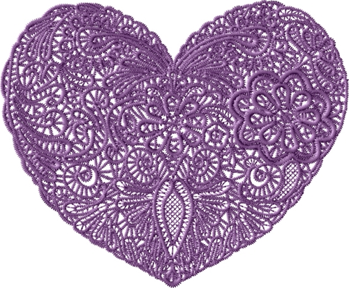 Lacy Heart Lace