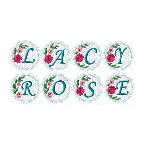 Lacy Roses Monogram