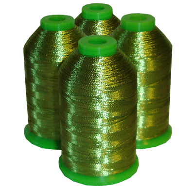 Metallic Embroidery 4-Cone Thread Kit -Light Green ThreaDelighT