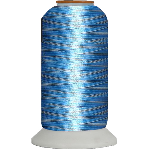 Variegated Embroidery Thread Cone Blues M105