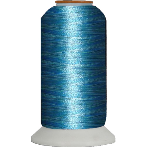 Variegated Embroidery Thread Cone Green & Blue M107