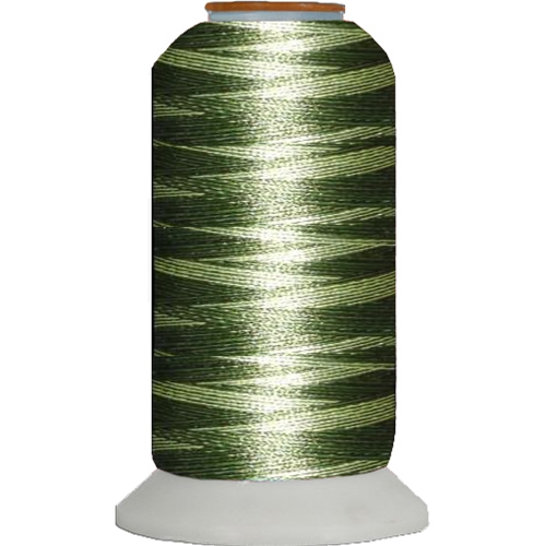 Variegated Embroidery Thread Cone Greens M108