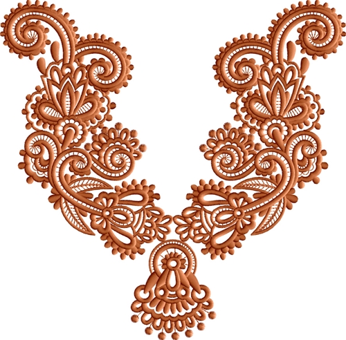 Neckline Embroidery 