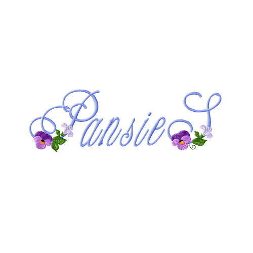 Pansies Alphabet