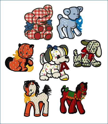 Plush Creatures Applique