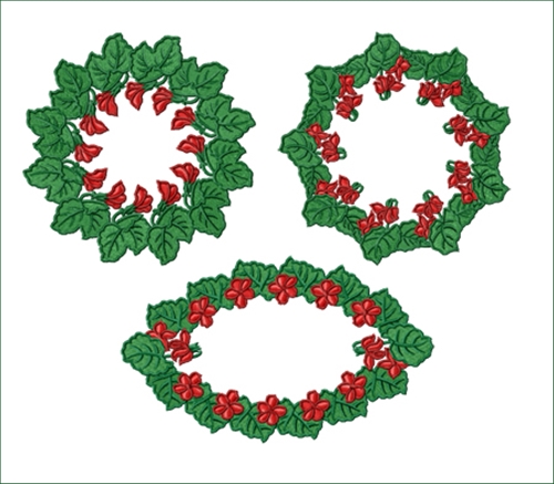 Poinsettia Doilies